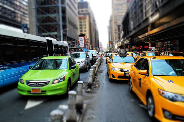 Зеленые такси в Нью-Йорке